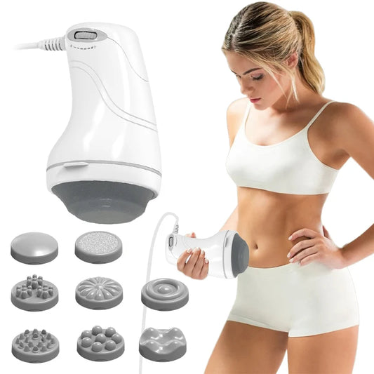 Home Appliance Massager, Multifunctional Household Massager, Abdominal Massage, Unisex, Full-Body Comfort Massager, Adjustable Multi-Speed Massage, Equipped with 8 Massage Heads, Suitable for Full-Body Relaxation, Muscle Rela Peaceful Pleasures Health and Wellness