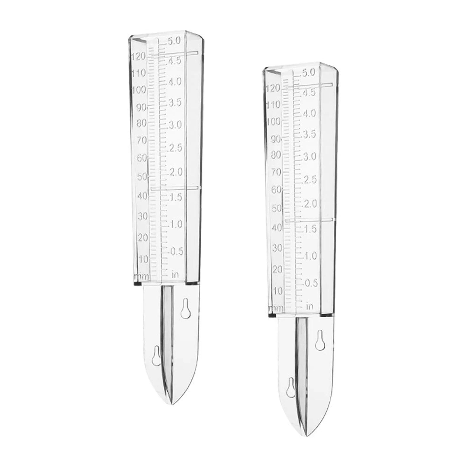 1/2/4pcs Plastic Rain Gauge Clear Rain Water Meter Measuring Device For Home Plants Park Garden Lawn Peaceful Pleasures Health and Wellness