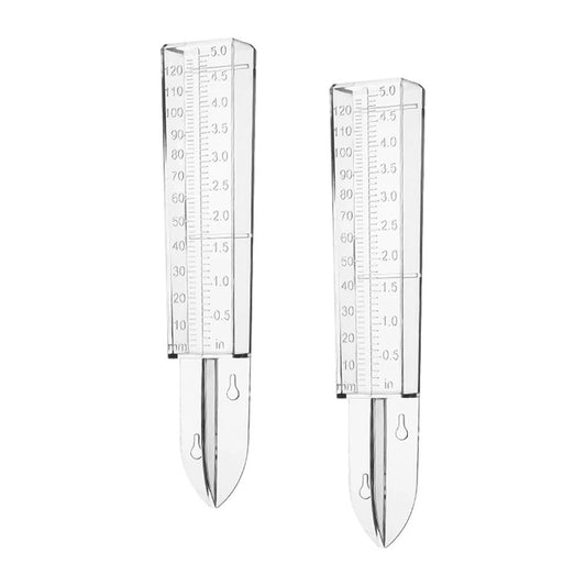 1/2/4pcs Plastic Rain Gauge Clear Rain Water Meter Measuring Device For Home Plants Park Garden Lawn Peaceful Pleasures Health and Wellness