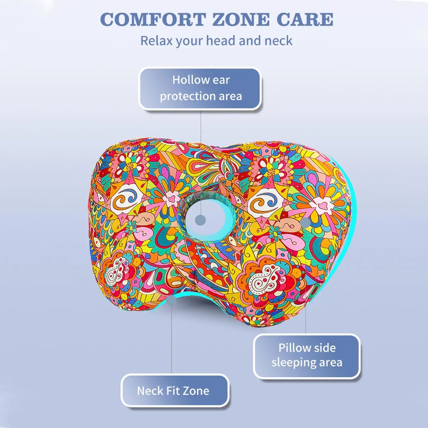 Ear Piercing Pillow – Ergonomic Side Sleeper with Ear Hole