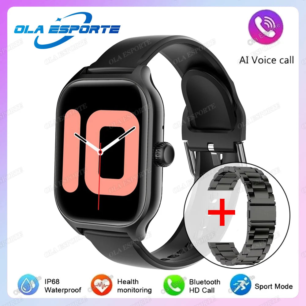 2026 New Men's Smart Watch Women's Gift 2.01inch HD Full Touch Screen Sports Fitness Watch Electronics Bluetooth Talk Smartwatch Peaceful Pleasures Health and Wellness Bk20Szstrap