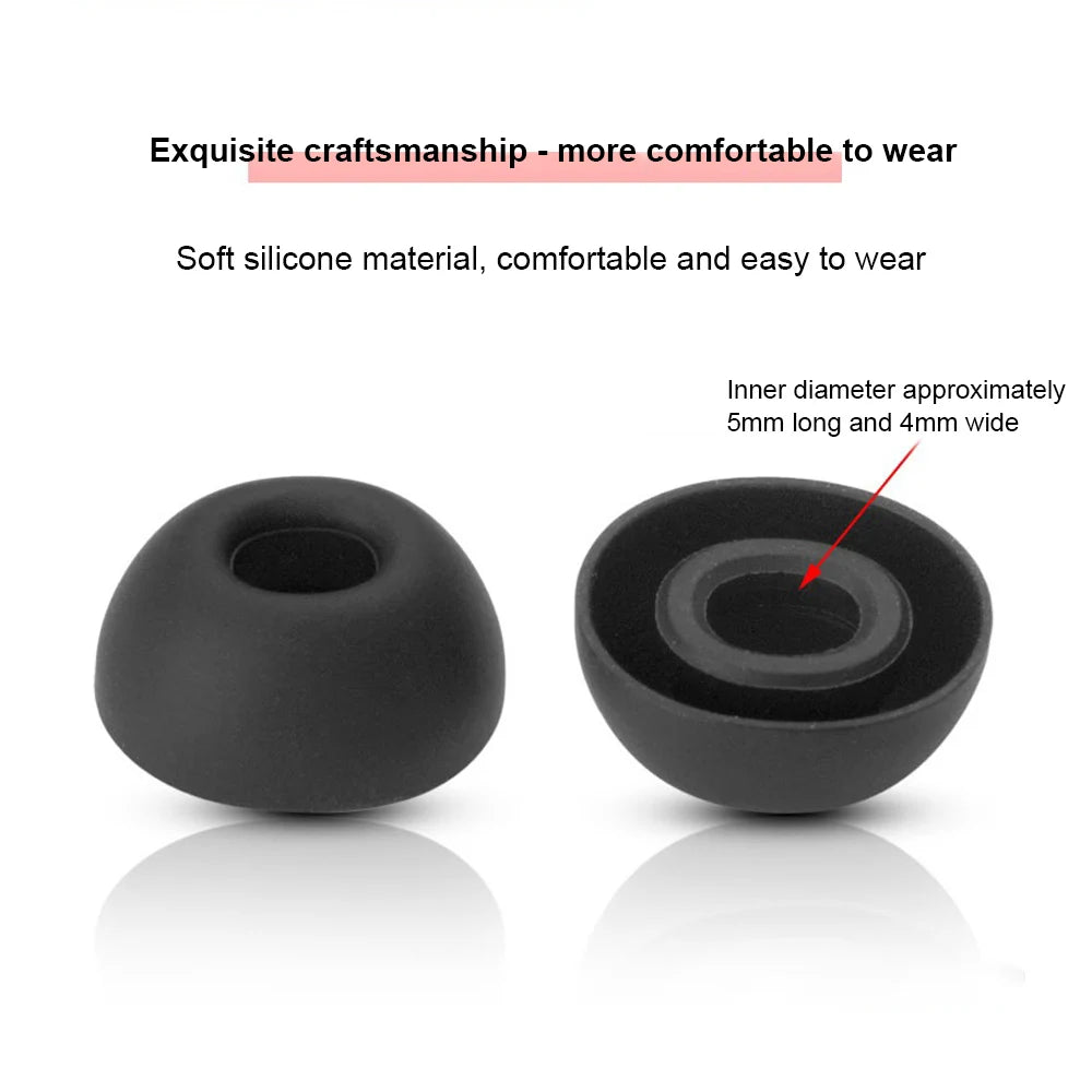 6PCS Silicone Ear Tips Fit For Redmi Buds6 Pro/ Buds5 Pro Ear Tips Earcup Sleeve S/M/L In Ear Buds Comfortable And Easy To Wear Peaceful Pleasures Health and Wellness