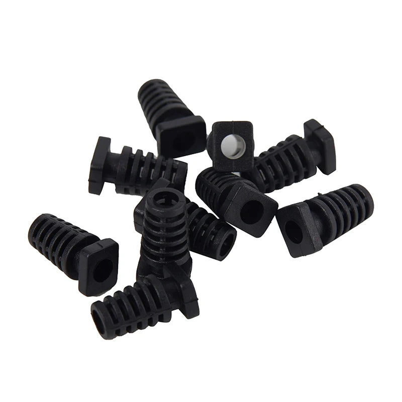 10-Pack 4.1mm Rubber Strain Relief Cord Boot Cable Protectors