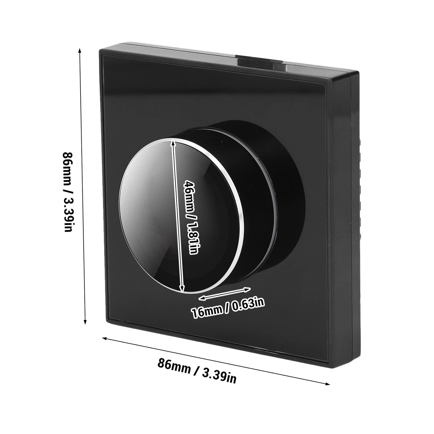 Smart Knob Thermostat Water Heating Digital Thermostat Intuitive 95~240VAC Digital IP20 Protecting Temp Controller for Home Peaceful Pleasures Health and Wellness