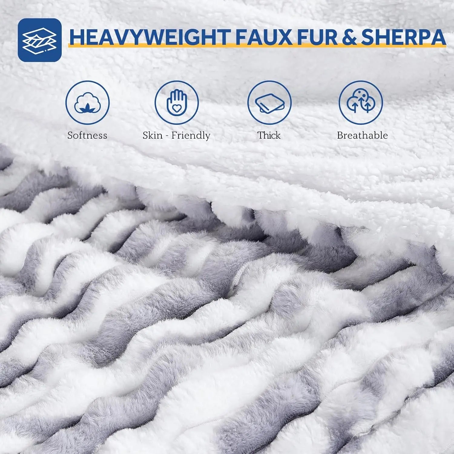 Reversible Heated Queen Blanket – Faux Fur & Sherpa Peaceful Pleasures Health and Wellness