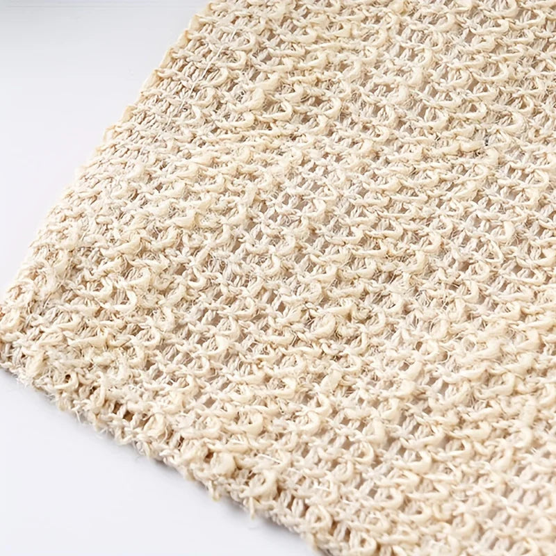 Cotton Linen Exfoliating Scrub Towel – Face & Body Bath Cloth