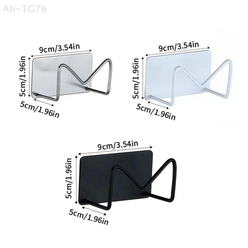 Wall Mounted Hair Dryer Holder – No-Drill Stainless Steel Rack