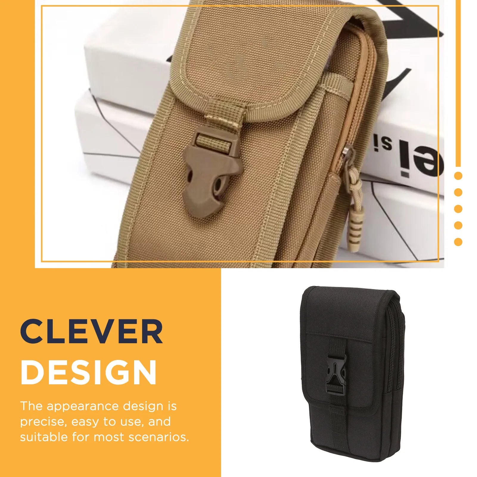 7 Inch Waist Pack For Phone Outdoor Work Waterproof Outdoor Rugged Belt Pack Work Waist Bag With Belt Loop For Cell Phone Peaceful Pleasures Health and Wellness