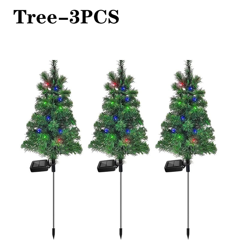 Solar Christmas Tree Lights IP65 Waterproof Outdoor Garden