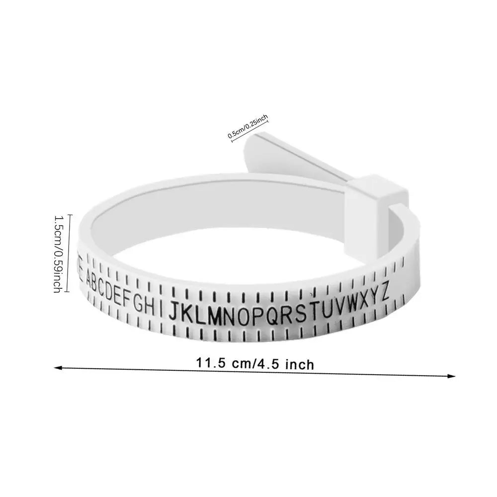 Ring Sizer Belt – UK US EU HK JP Finger Size Gauge Tool Jewelry Sizing Tool Peaceful Pleasures Health and Wellness random color ind