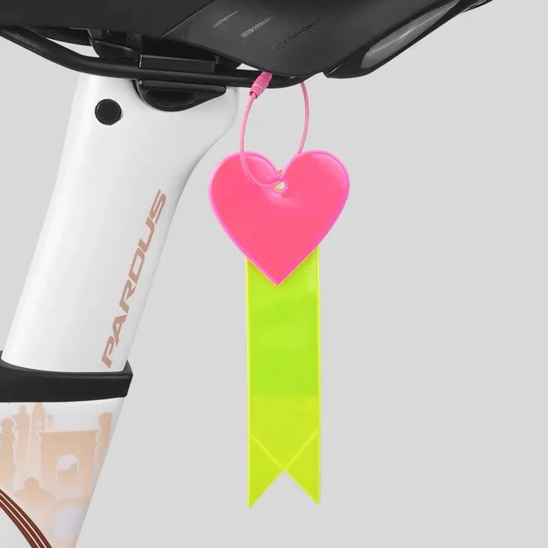 1pc Cycling reflective riding ornament, mountain bike decoration, seat ribbon, night riding warning strip, backpack pendant Peaceful Pleasures Health and Wellness