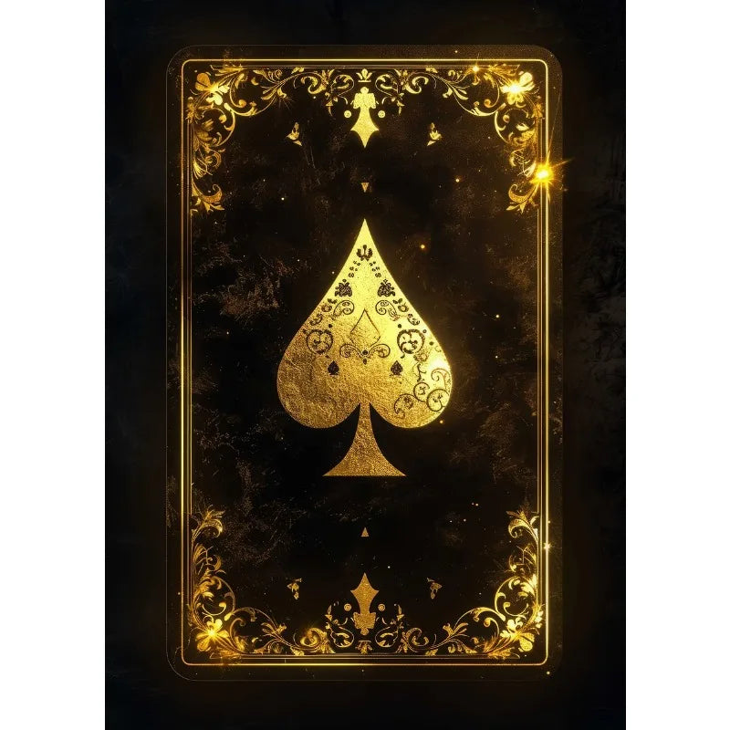 Casino Gambling Canvas Wall Art | Poker Dice Roulette Print