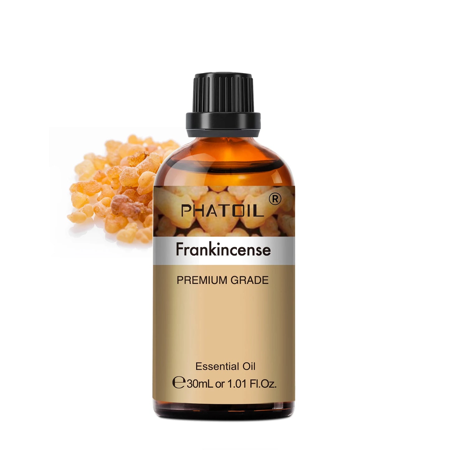 PHATOIL 30ml Lavender Lemon Eucalyptus Sandalwood Bergamot Aromatherapy Essential Oil For Diffuser,Candle Making,DIY Soap & Bomb Peaceful Pleasures Health and Wellness Frankincense 30ml
