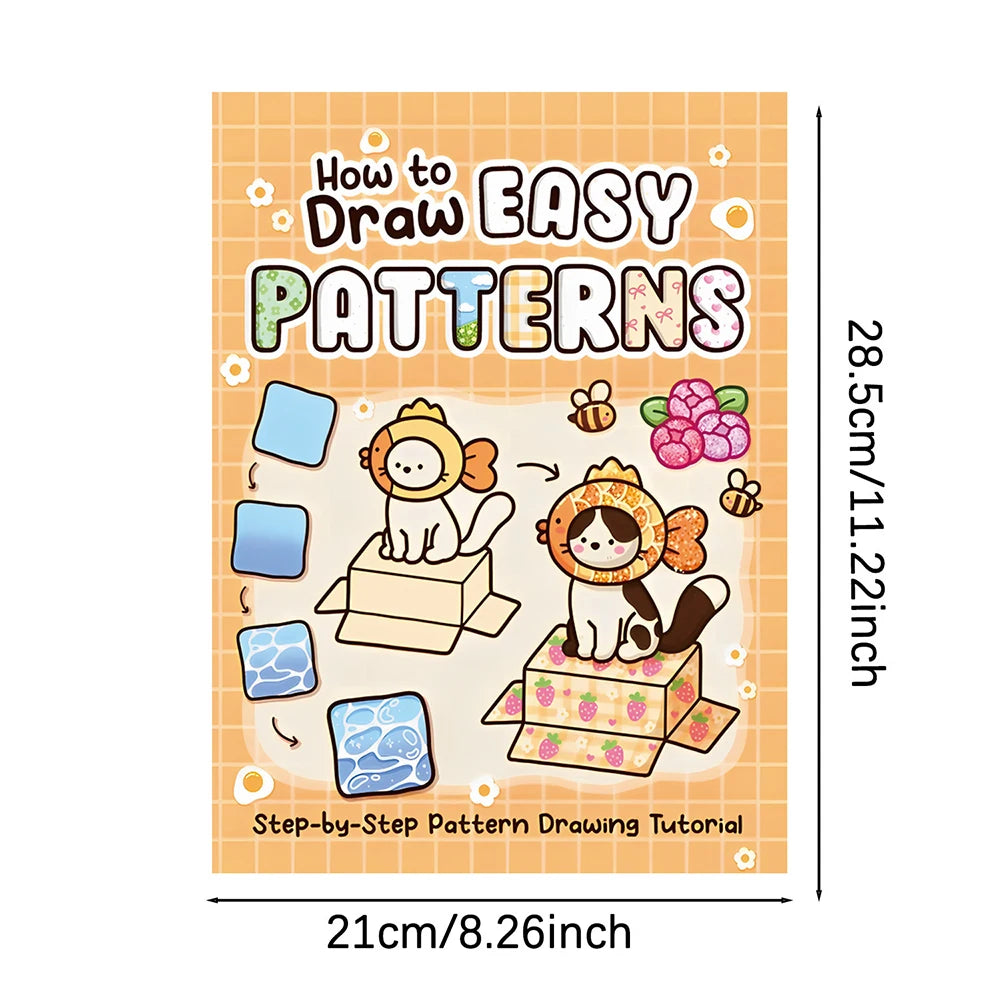 How Draw Easy Patternsguide Detailed Steps Students Cartoon