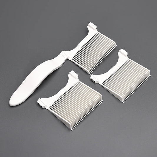 Haircutting Comb Set for Men - Precision Styling Comb and Hair Clipper Guide for Perfect Flat Top and Slicked Back Hairstyles Peaceful Pleasures Health and Wellness