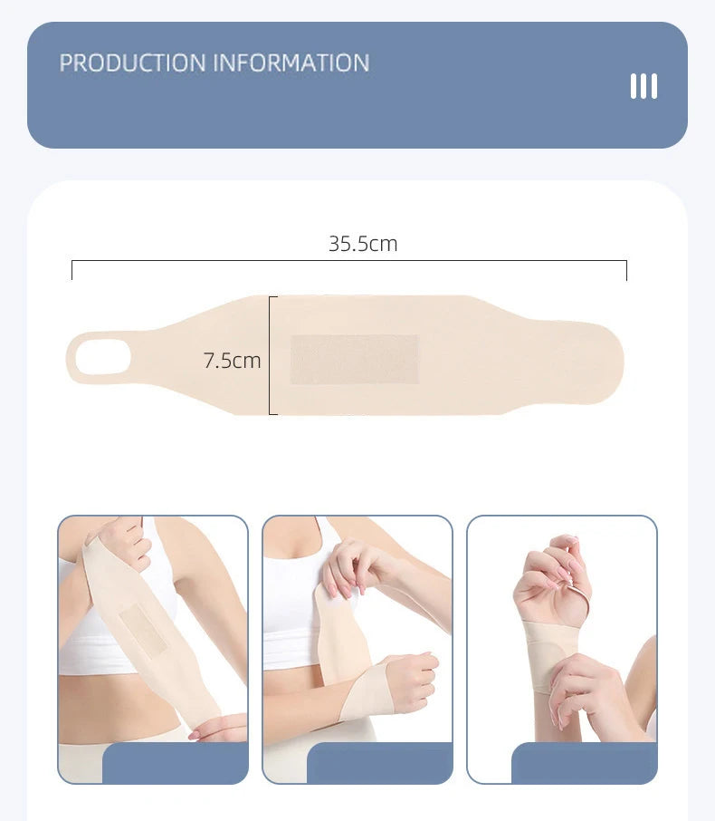 1Pc Elastic Wristband Anti-Sprain Wrist Brace Compression Tendon Sheath Wrist Joint Fixation Brace Support Gloves Palm Protector Peaceful Pleasures Health and Wellness