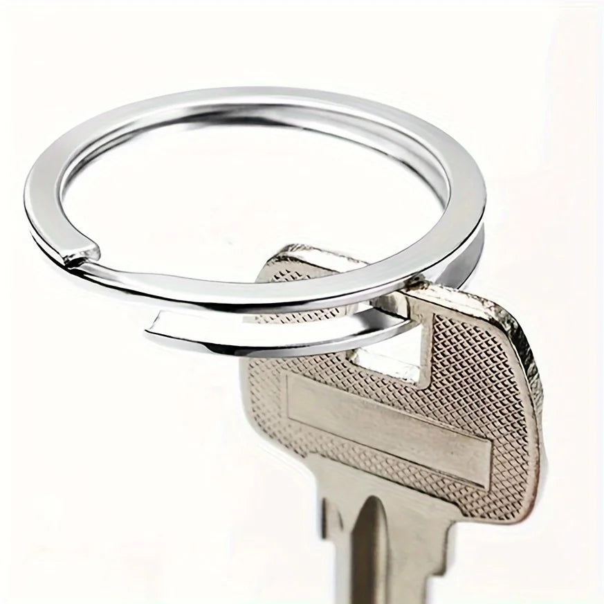 10 Split Key Rings Keyrings Bulk Flat Keychain Ring Home Car Keys Bag