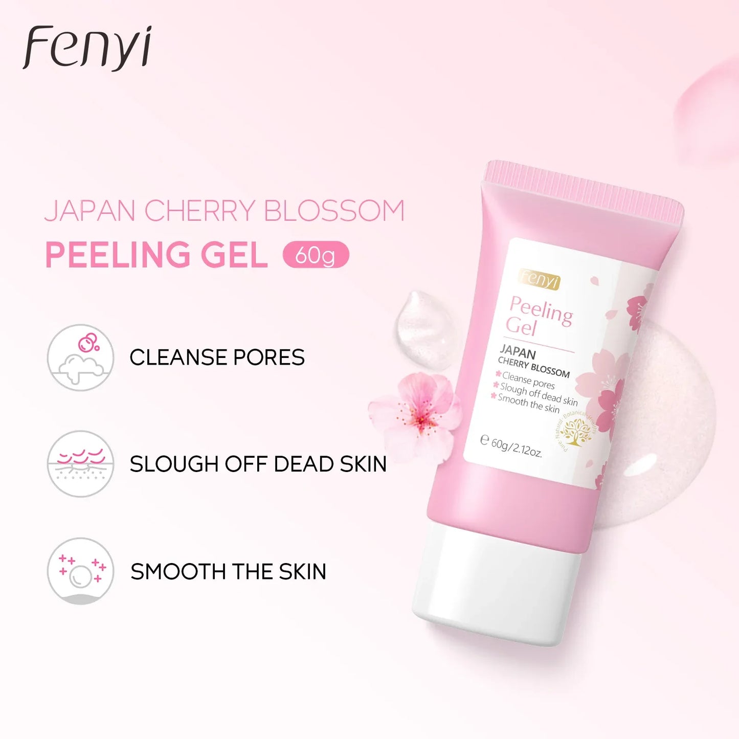 FENYI Sakura Cherry Blossom Exfoliating Peeling Gel Scrub 60g