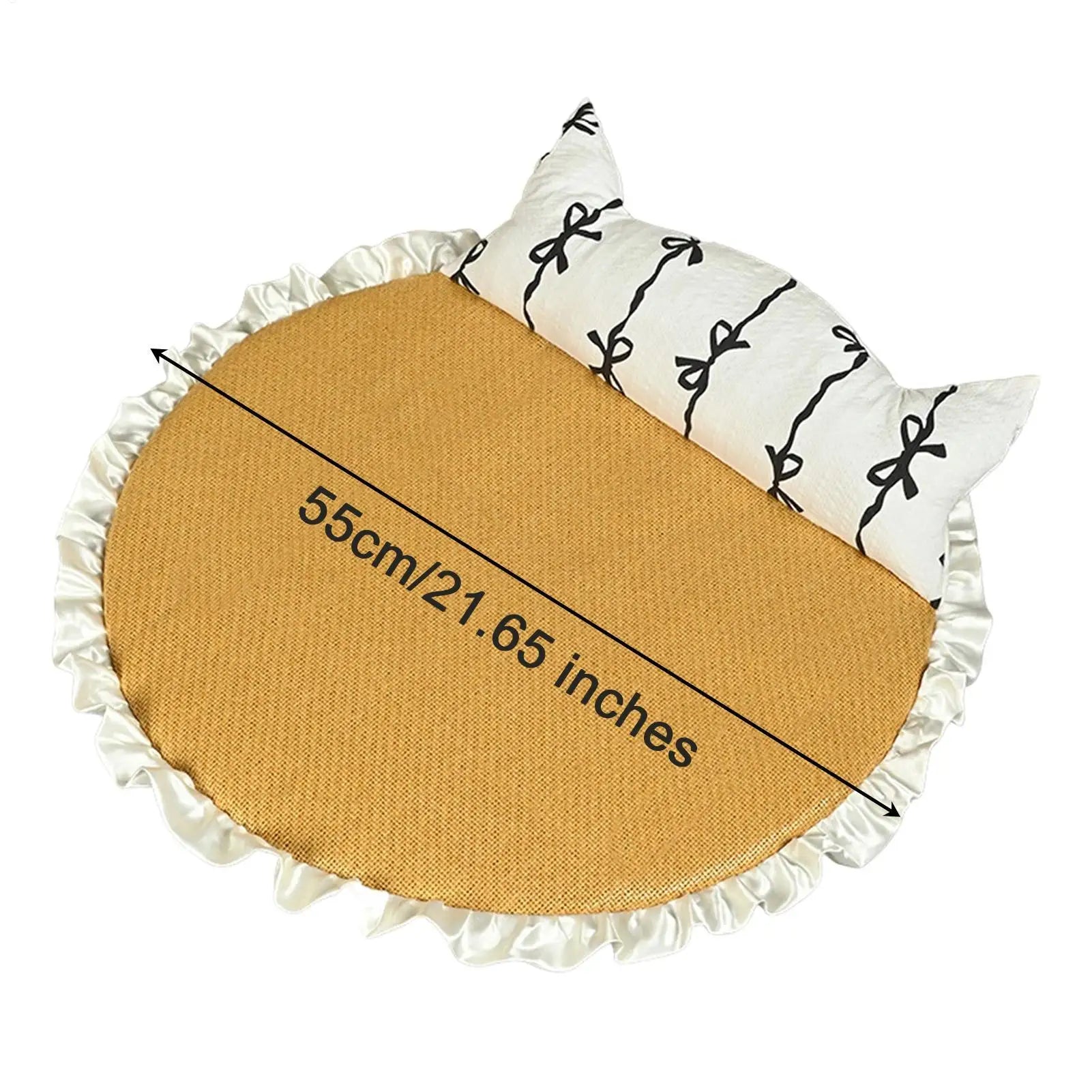 Pet Cooling Mat Removable Sleeping Pad With Pillow Cat Cooling Pad For Home Entryway Floor House Summer Camping Sleeping Kitten Peaceful Pleasures Health and Wellness