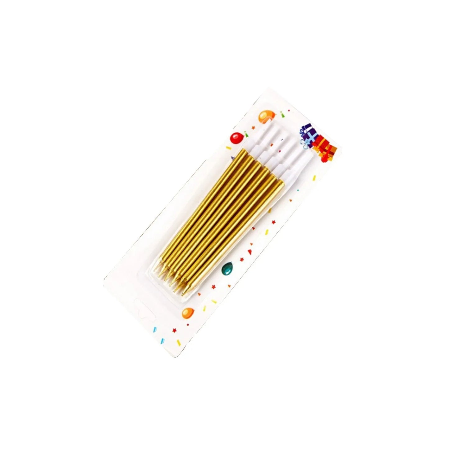 6pcs Metal Gold Silver Birthday Candles DIY Colorful Cake DecorasWedding Baby Shower Supplies Color Cake Topper Peaceful Pleasures Health and Wellness Gold