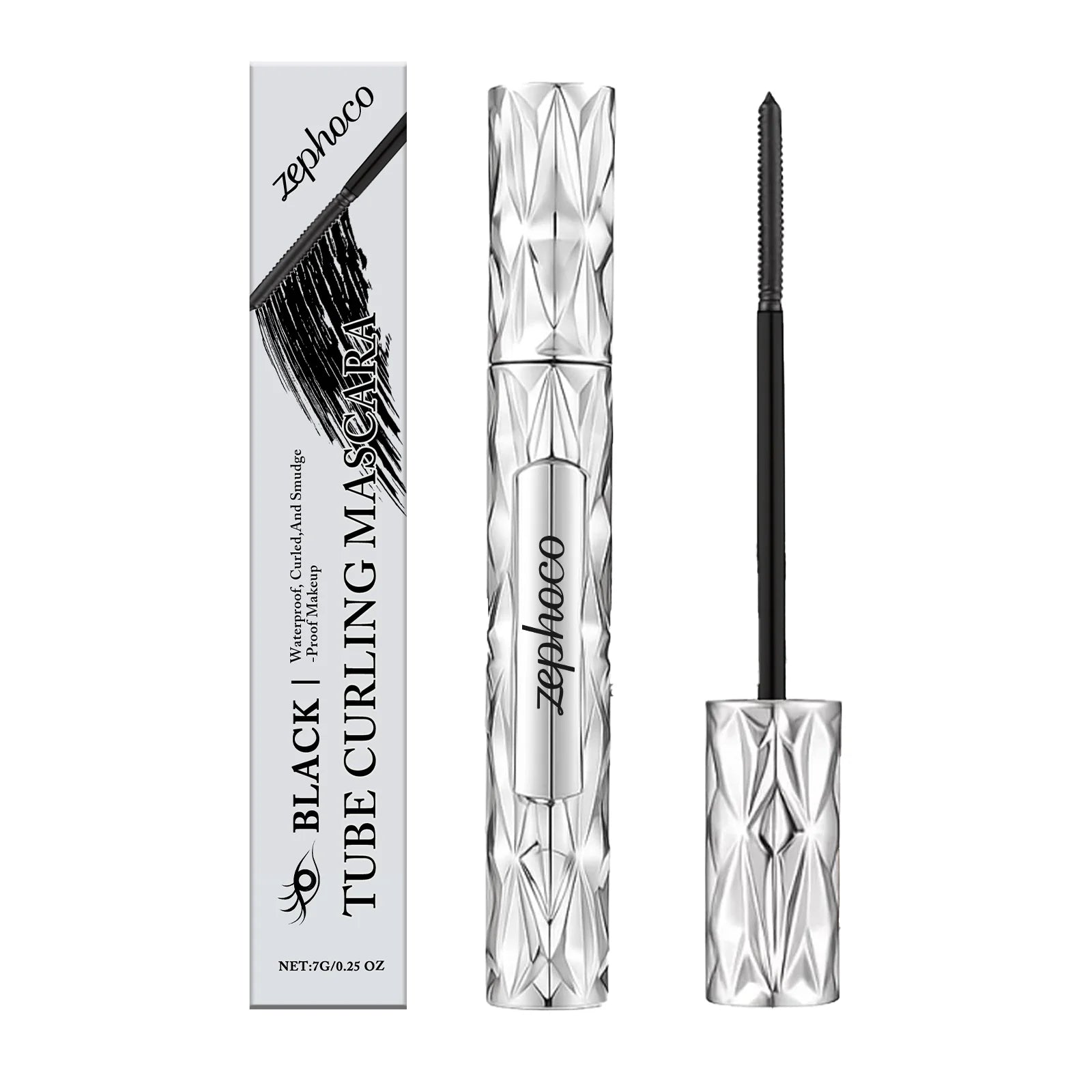 Curling Black Mascara Lash Natural Lengthening Setting Volumizing Thickening Non-smudging Eyelash Extension Daily Eye Makeup 7g Peaceful Pleasures Health and Wellness 7g boxed