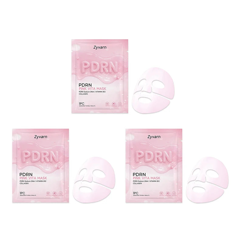 Pdrn Pink Vita Gel Mask Collagen Salmon Dna Lifting And Firming Mask Deeply Hydrate Nourish And Brighten Glow Skin 1/3/5pc Peaceful Pleasures Health and Wellness 3pcs