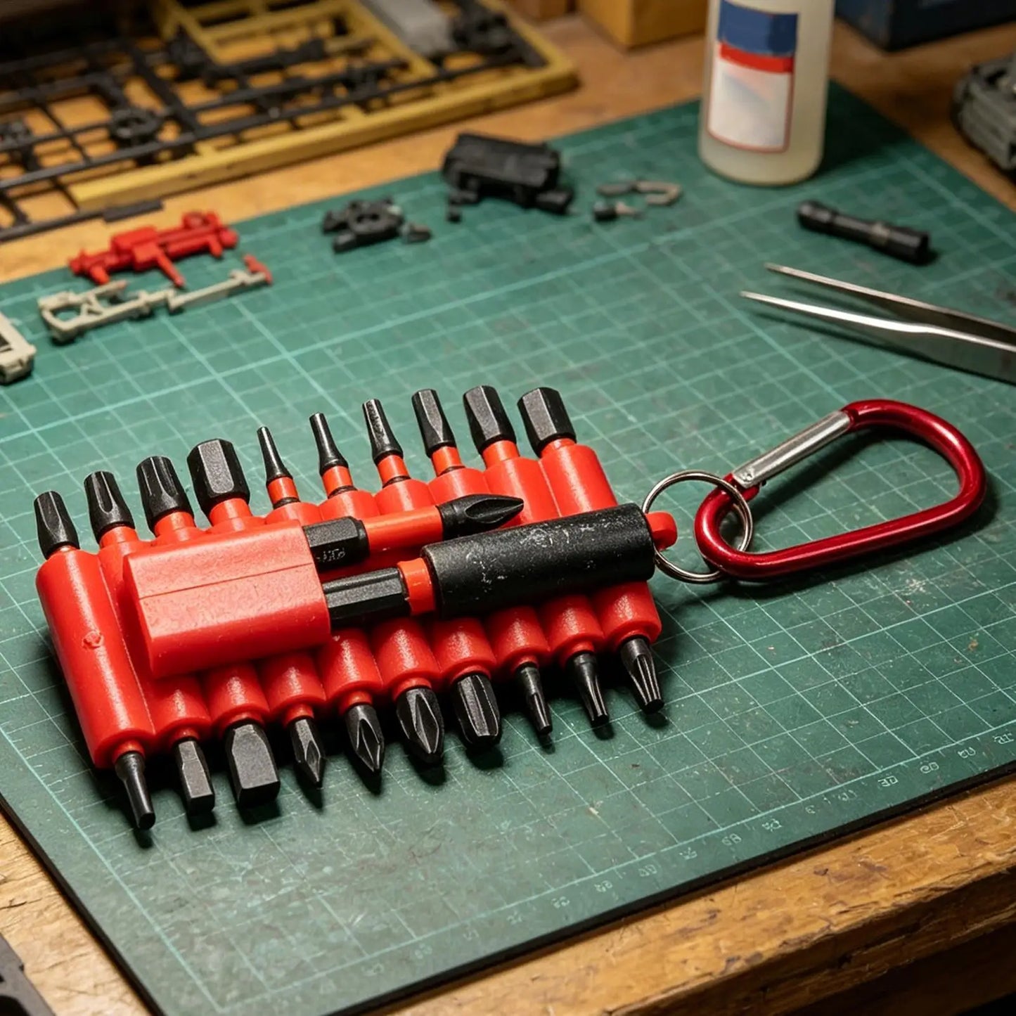 22-Pc S2 Steel Impact Screwdriver Bit Set with Organizer
