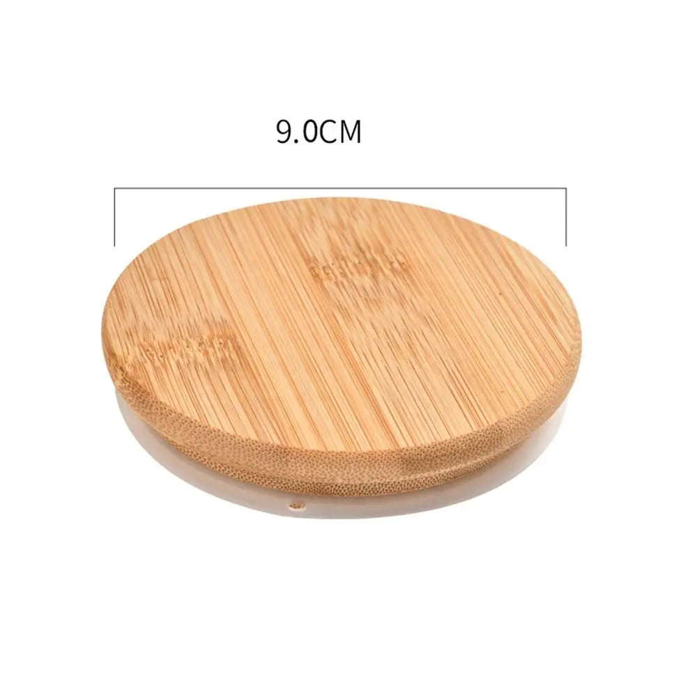 Bamboo Wood Cup Lid with Silicone Ring | Tea Set Cover