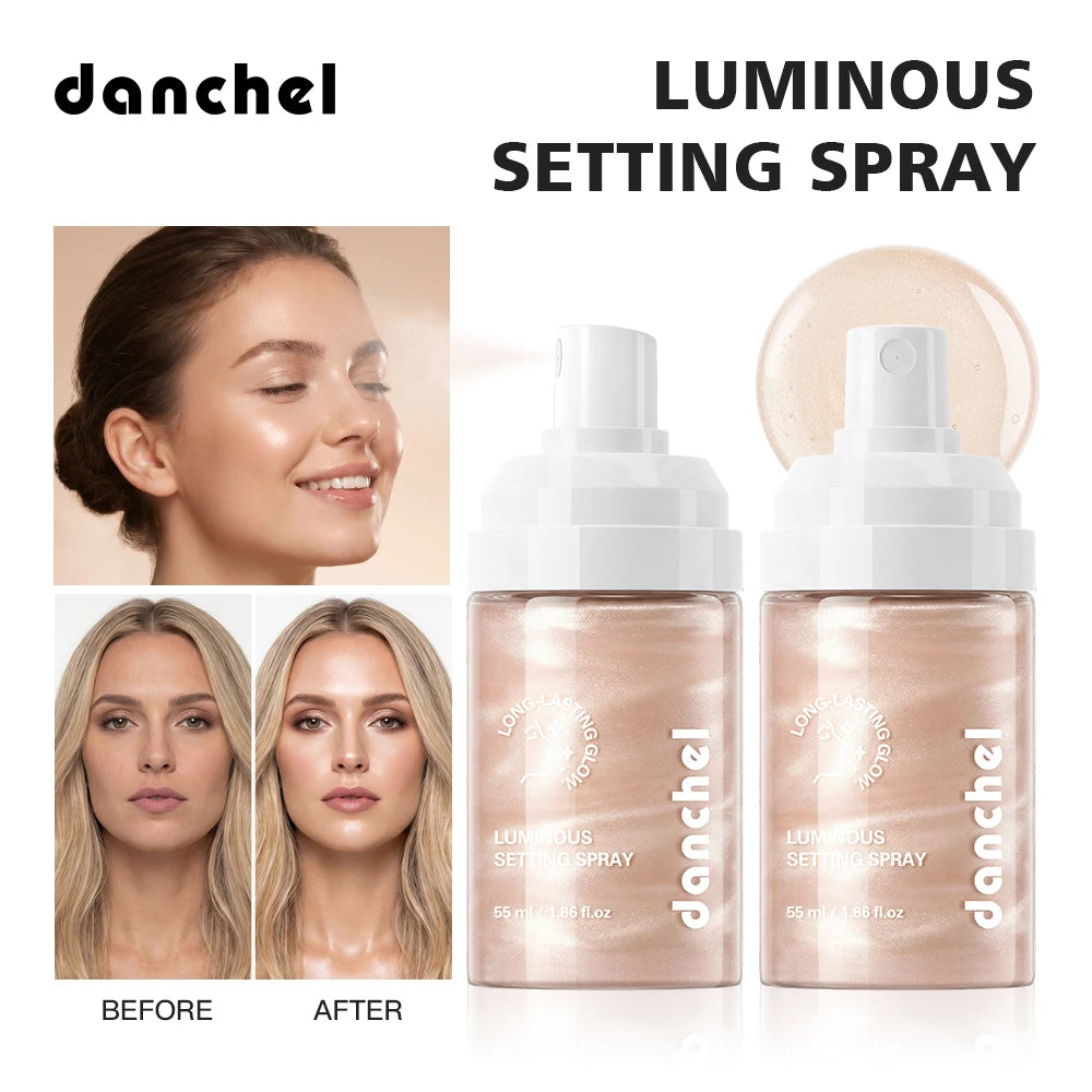 Luminous Setting Spray Smudge-resistant Quick-drying Non-sticky Long Lasting Locks Makeup Luminous Dewy Finish Setting Spray Peaceful Pleasures Health and Wellness