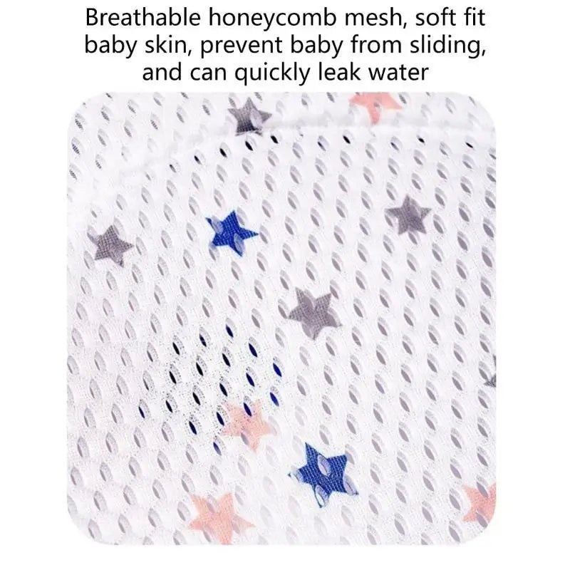 Adjustable Baby Bath Net with Headrest | Newborn Bathtub Support