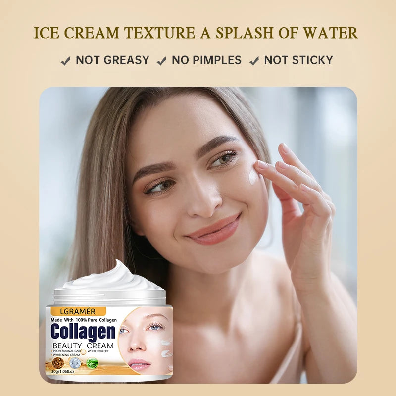 Anti Wrinkle Cream Eye Cream Face Moisturizer Anti Aging Face Lifting Nourishing Repair Collagen Boost Cream Korean Essence Peaceful Pleasures Health and Wellness