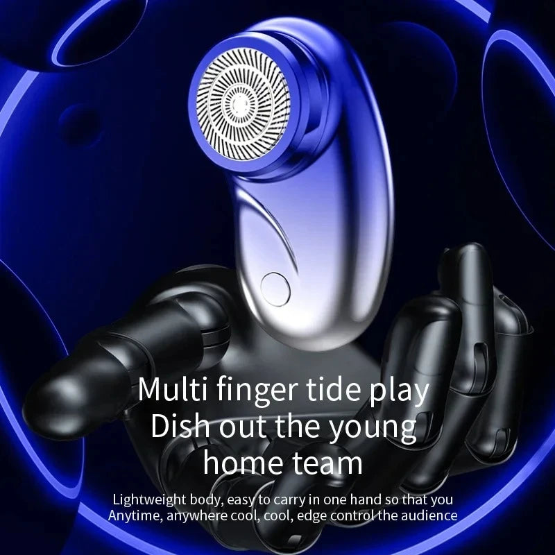 Portable USB Rechargeable Fast Electric Shaver Beard Trimmer Waterproof Washable Smart Power Display for Home Travel Peaceful Pleasures Health and Wellness