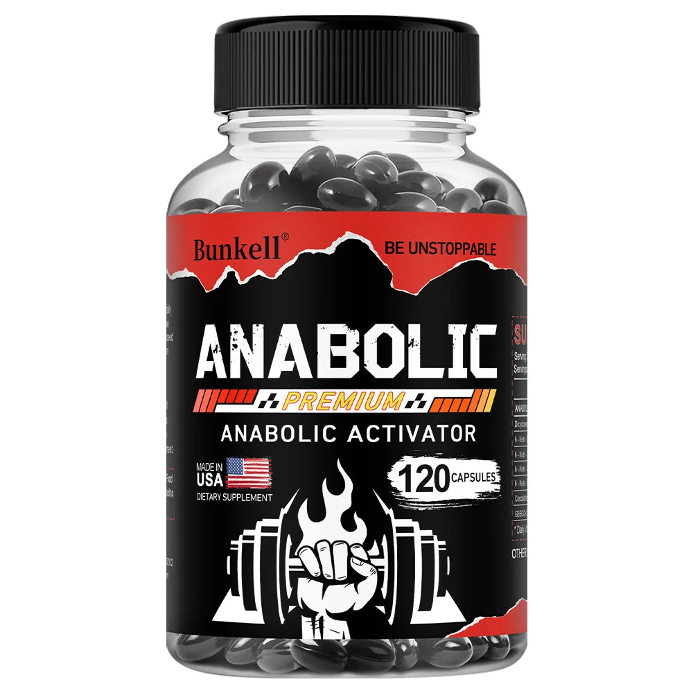 Men’s Muscle Builder Capsules - Lean Muscle Growth, Strength, Endurance & Recovery, Anabolic Activator, 30/60/120 Capsules Peaceful Pleasures Health and Wellness 120 count-1 bottle