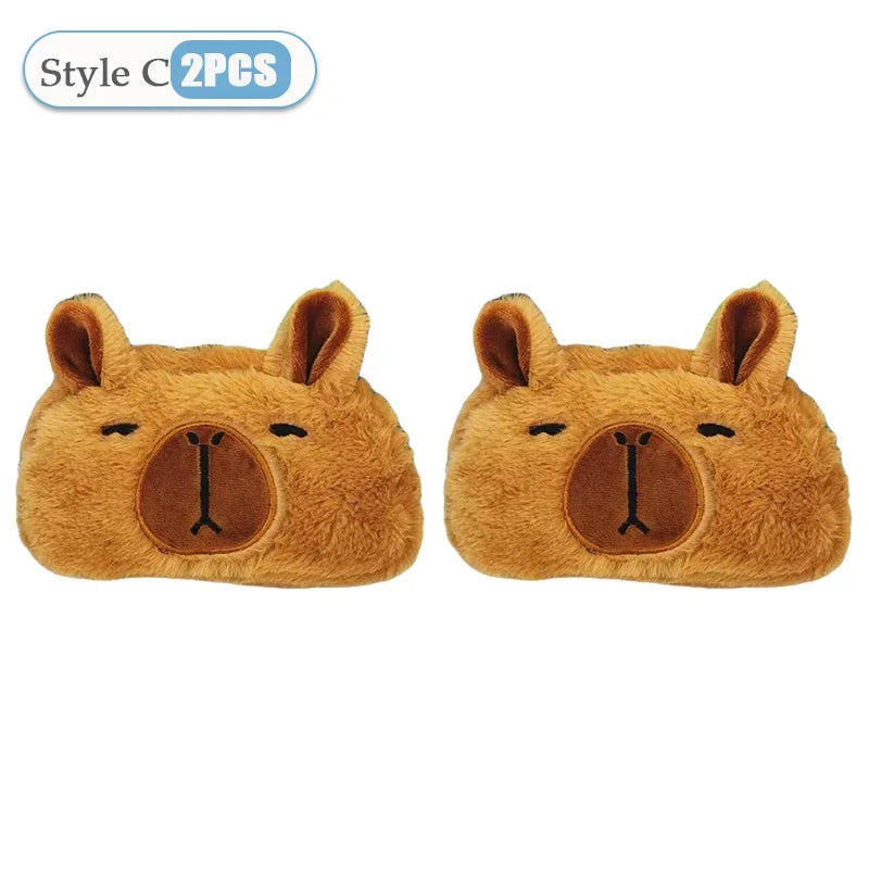 Kids Cute Capybara Plush Pencil Case – Large Capacity Pouch