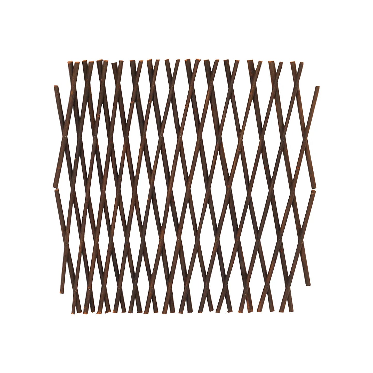 Expandable Wood Lattice Trellis Fence for Climbing Plants