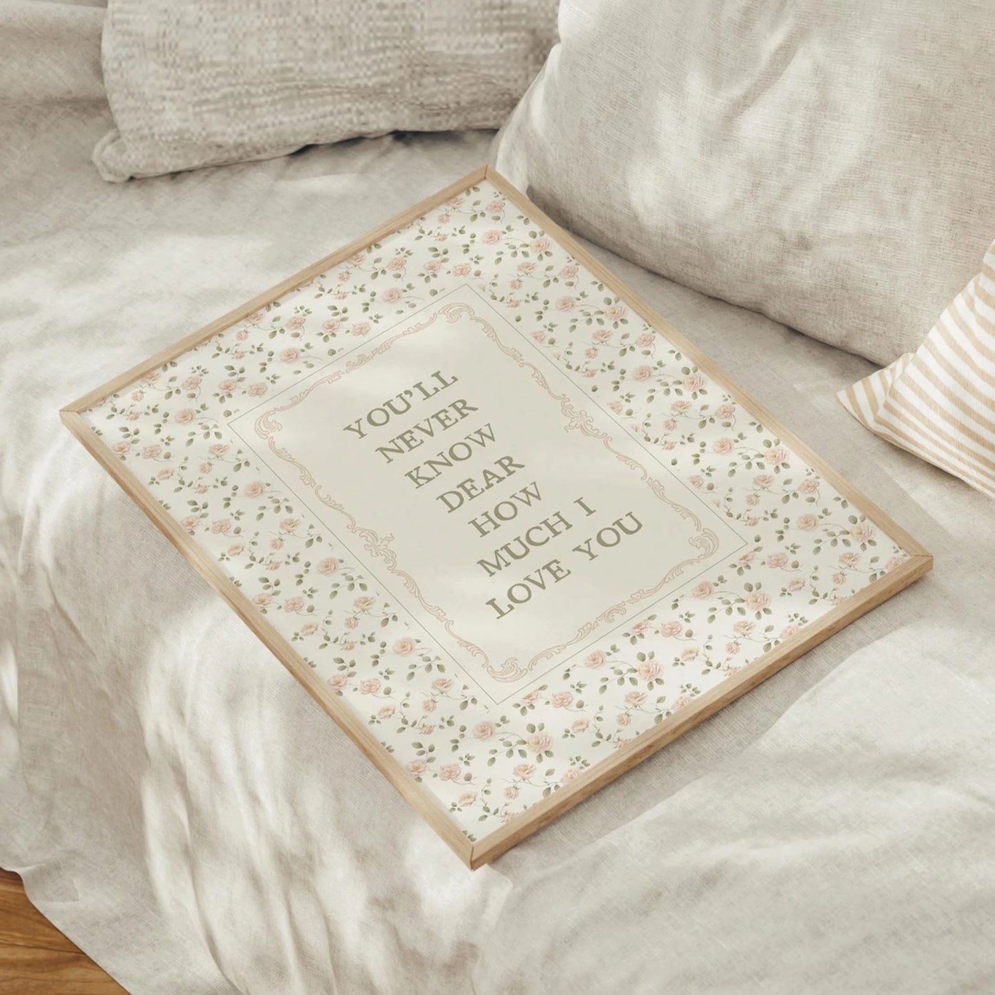 "You'll Never Know Dear" Nursery Canvas Wall Art Print