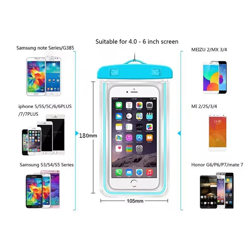 Waterproof Phone Pouch IP68 Dry Bag – Water Sports & Beach