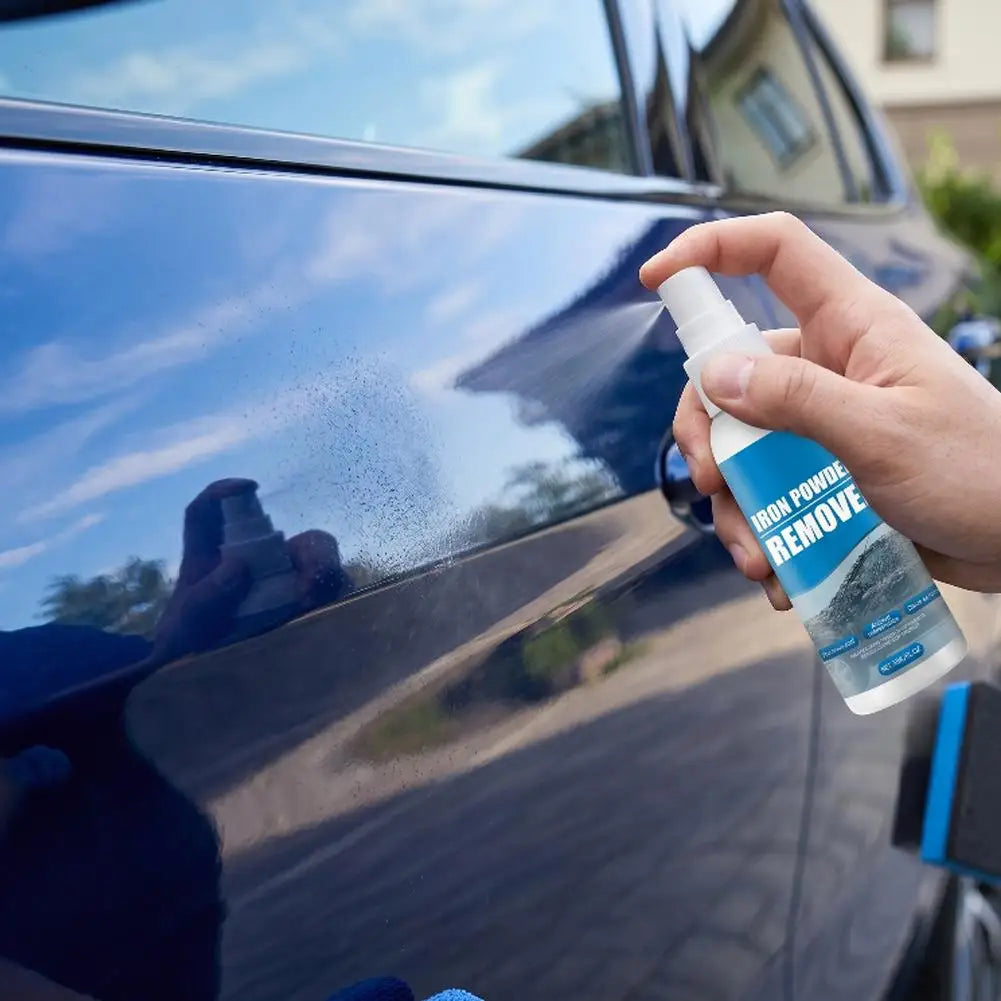 Car Deep Cleaning Supplies Remove Rust Spots Dirt Spray Tools Car Metal Surface Iron Powder Rust Removal Spray Decontamination Peaceful Pleasures Health and Wellness