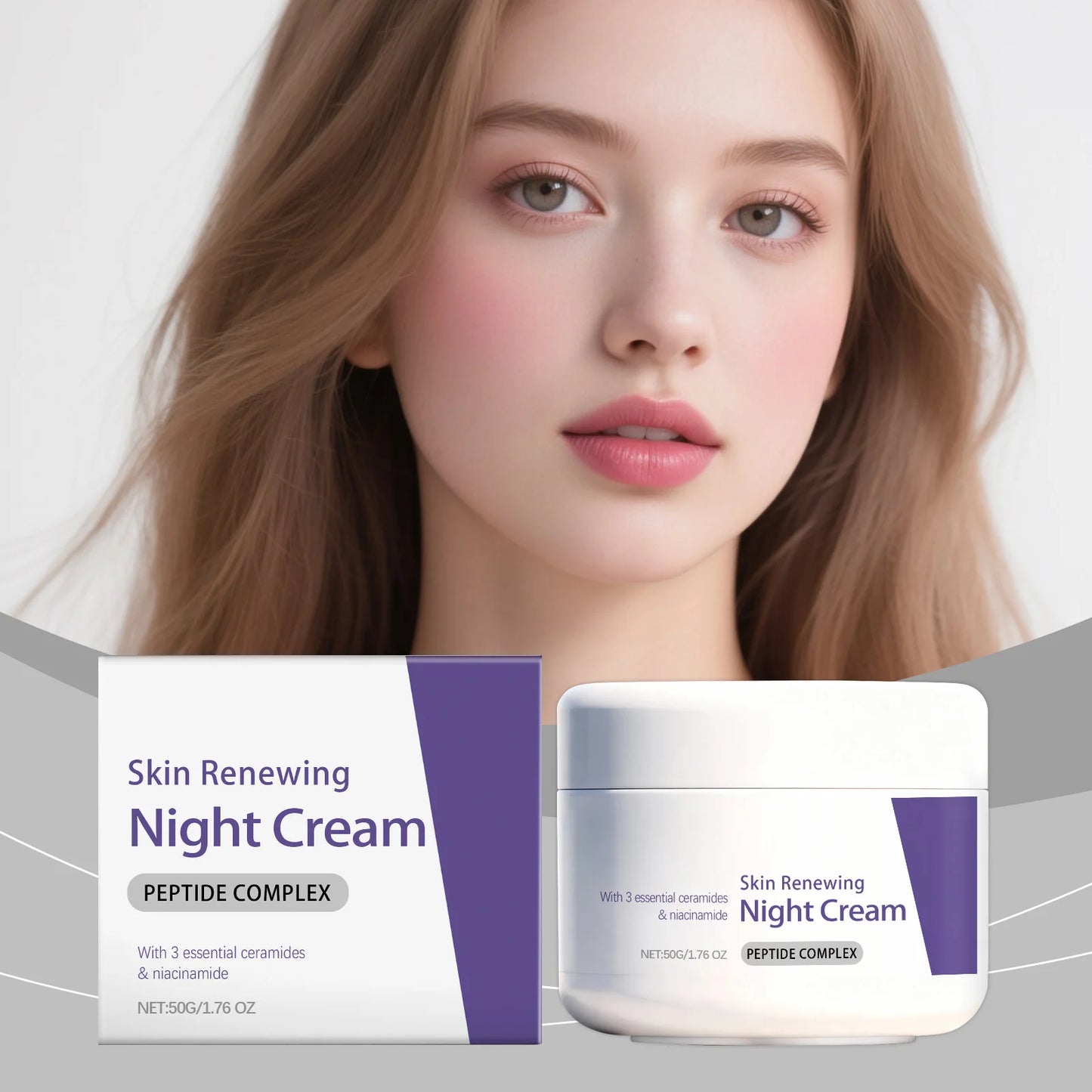 Niacinamide Brighten Night Cream Improve Dullness Inhibit Melanin Production Shrink Pores Deeply Nourish Skin Moisturizing Cream Peaceful Pleasures Health and Wellness