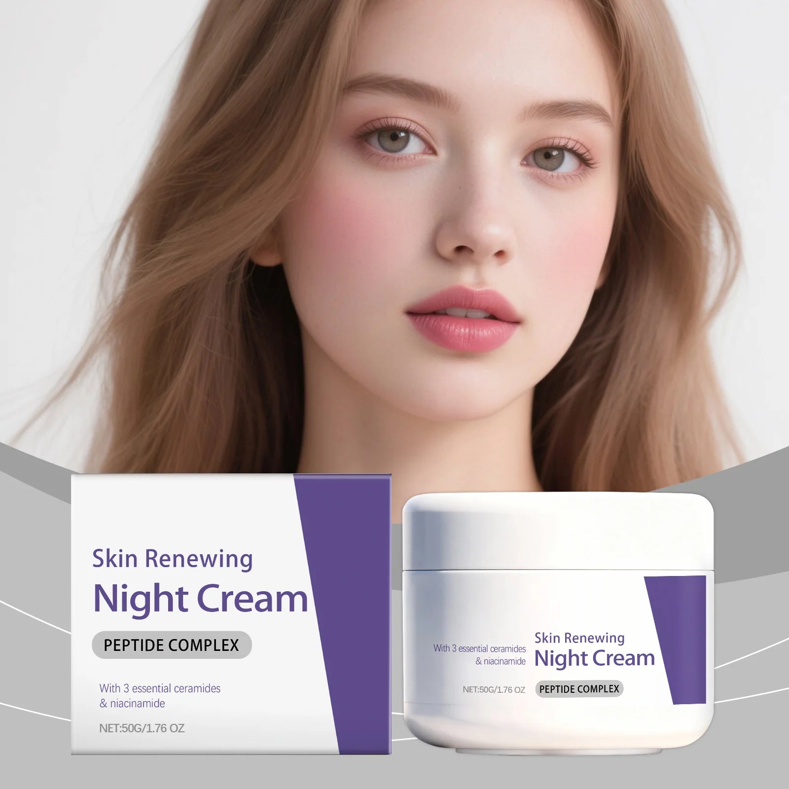 Niacinamide Brighten Night Cream Improve Dullness Inhibit Melanin Production Shrink Pores Deeply Nourish Skin Moisturizing Cream Peaceful Pleasures Health and Wellness