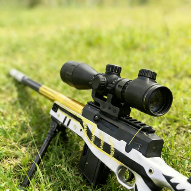 Manual Launchable Toy Gun Gel Ball Shooter Artificial Sniper Model for Boys Game Toy Peaceful Pleasures Health and Wellness