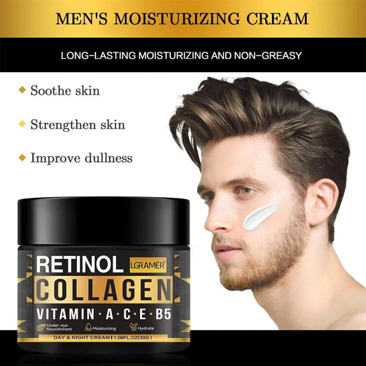 LGRAMER Retinol Collagen Face Cream for Men – 30ml Men's Face Cream Oasis Select