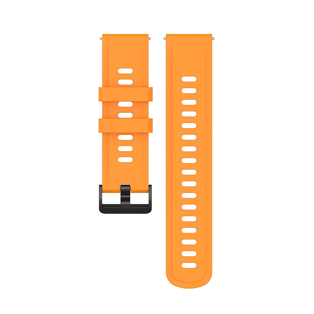 Silicone Watch Band for Xiaomi MI Watch S1 Active & Watch Color Peaceful Pleasures Health and Wellness Orange United States