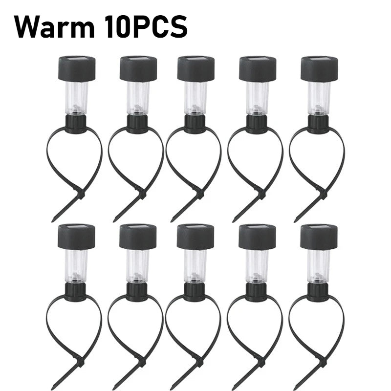 Solar Pool Lights Waterproof LED Fence & Ground Lamp Set