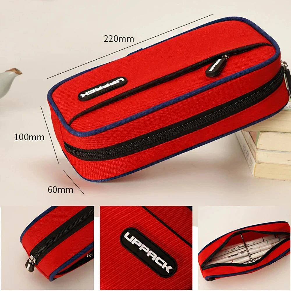 Creative Pencil Case Cute Boy Girl Kawaii Pencil Cases Storage Kids Pen Bag Large Big Stationery Box School Students Supplies Peaceful Pleasures Health and Wellness