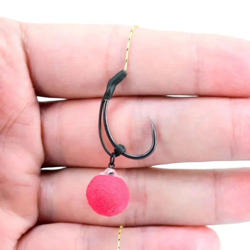 2026 HIRISI 20Pcs Anti-Tangle Carp Fishing Hook Sleeves, D-Rig Aligner for Pop Up Boilies, Practical Terminal Angling Tackle Peaceful Pleasures Health and Wellness