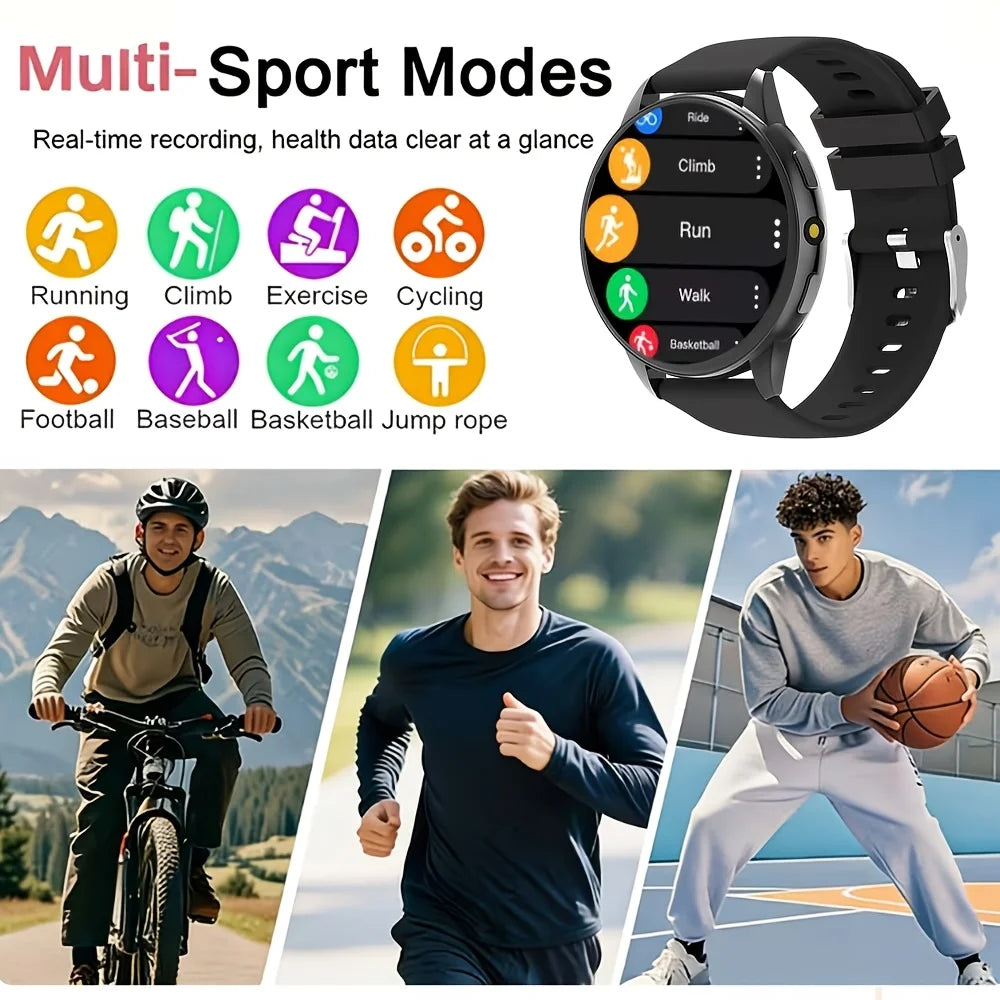 ERUN 2026 Round Smartwatch | HD Touch Screen & Wireless Calling