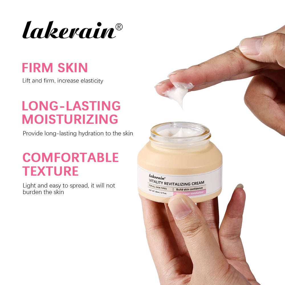 Vitality Revitalizing Cream Anti-aging facial Moisturizes Tightens The Skin To Improve Dry Skin And Fine Lines Skin Care Product Peaceful Pleasures Health and Wellness