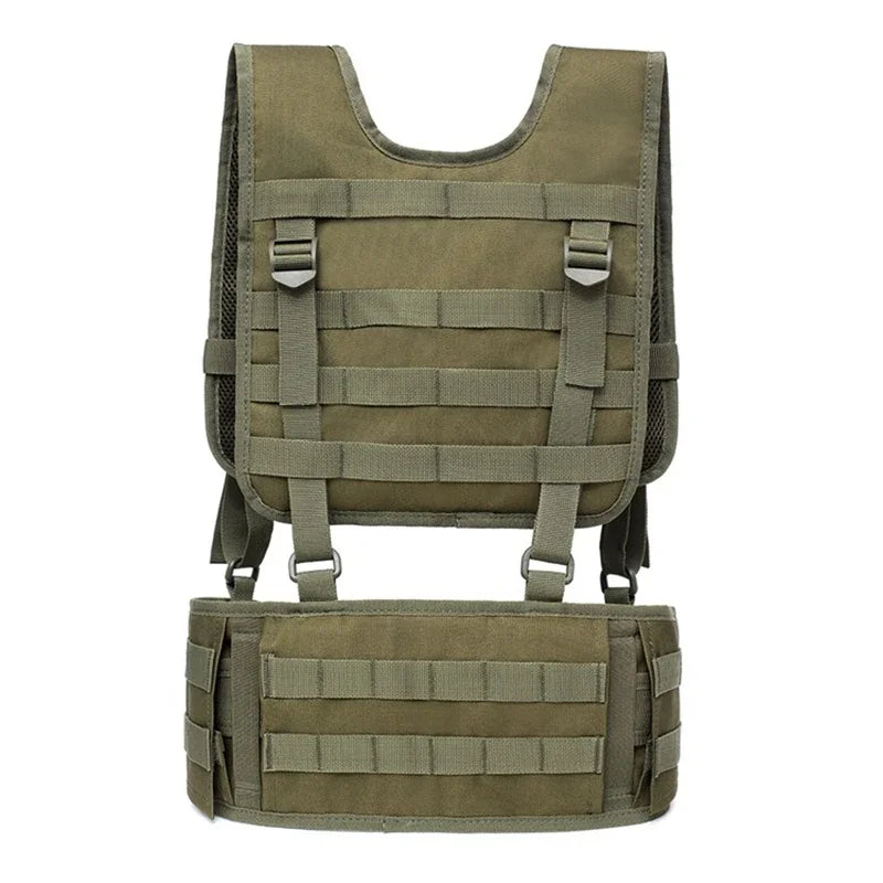 Molle Chest Rig Airsoft Waist Belt Tactical Vest Detachable Duty Belt Army Paintball Equipment Outdoor Hunting Vest Peaceful Pleasures Health and Wellness