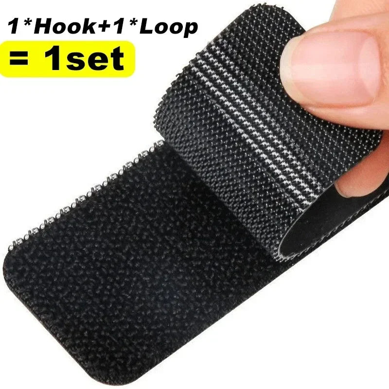 Double Auto Adhesive Velcros Strap Sided Tape Carpet Sewing Fixing Diy Cable Organizer Attaches Hook-and-loop Fastener Household Peaceful Pleasures Health and Wellness